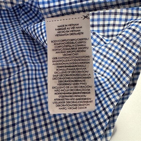 Ralph Lauren Short Sleeve Blue Plaid Button Down Size Medium NWT - Picture 5 of 8